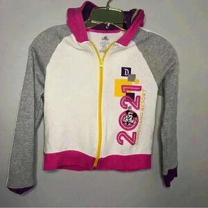 Disneyland Resort 2021 Zip Up Kids Hoodie Jacket size Large 10/12, EUC